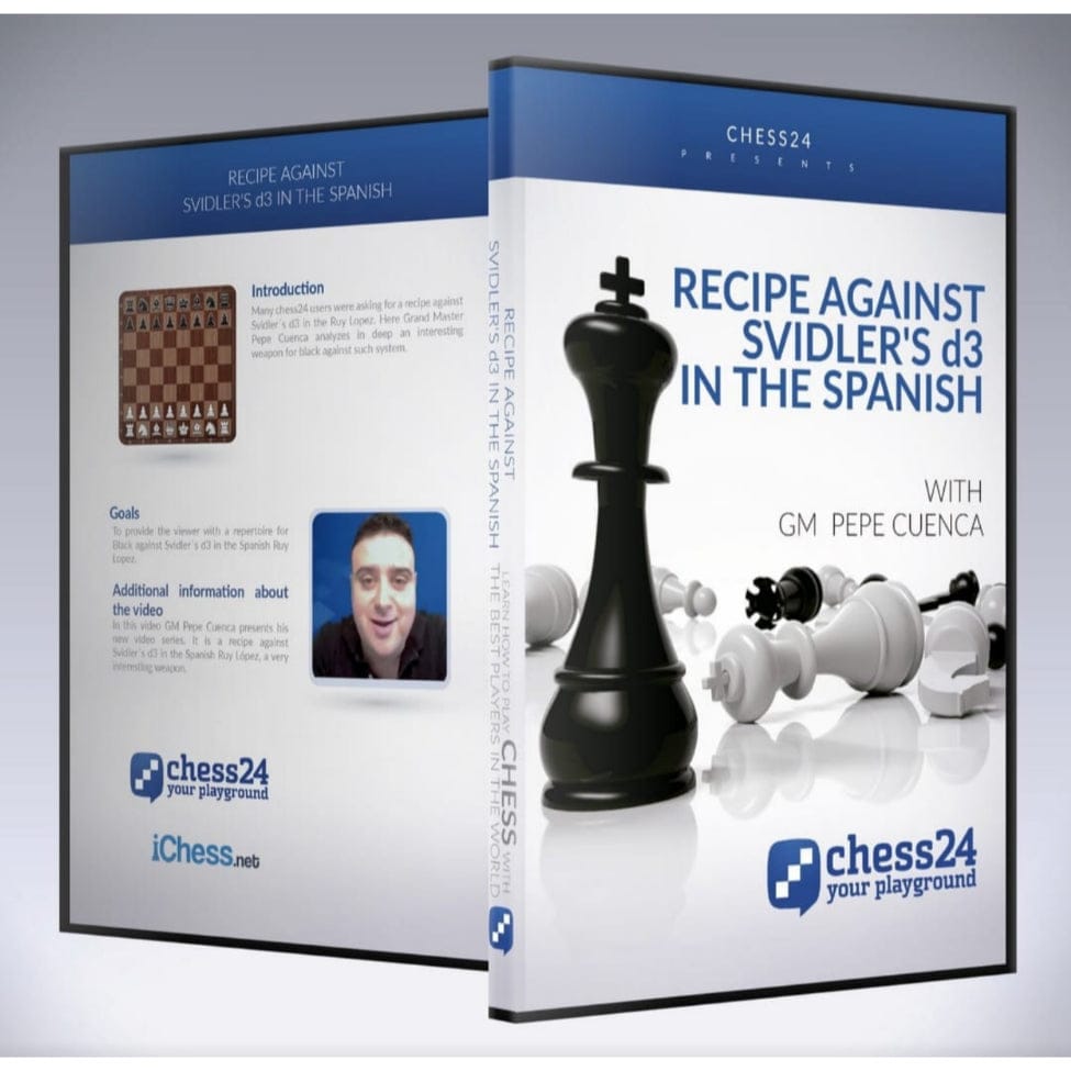 PREMIUM CHESS VIDEO | Recipe Against Svidler d3 in the Spanish GM Pepe Cuenca Chess24 - CHESS PREMIUM