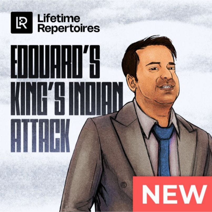 PREMIUM CHESS VIDEO | CHESSABLE Lifetime Repertoires | Edouard's King's Indian Attack by GM Romain Edouard (Video only 540p) - CHESS PREMIUM