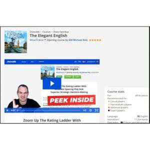 PREMIUM CHESS VIDEO | Chessable The Elegant English By GM Michael Roiz Part 1 VIDEO & PGN - CHESS PREMIUM