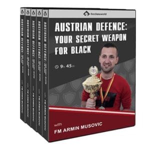 PREMIUM CHESS VIDEO | Austrian Defense Your Secret Weapon for Black by FM Armin Musovic (MP4) - CHESS PREMIUM