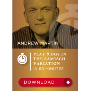 6.Bg5 in the Sämisch Variation of the King's Indianin 60 minutes - Andrew Martin SDVL